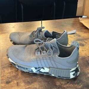 Adidas Men's Gray Camouflage Sneakers